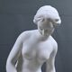 Important biscuit sculpture "The Bather" after Falconet – late 19th century.