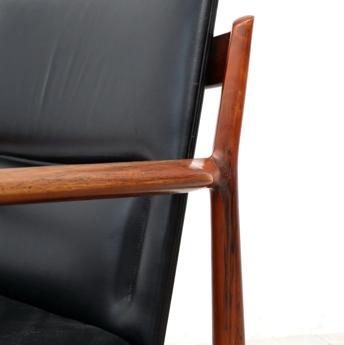 Fauteuil Arne Vodder modèle 431 en palissandre pour Sibast Mobler