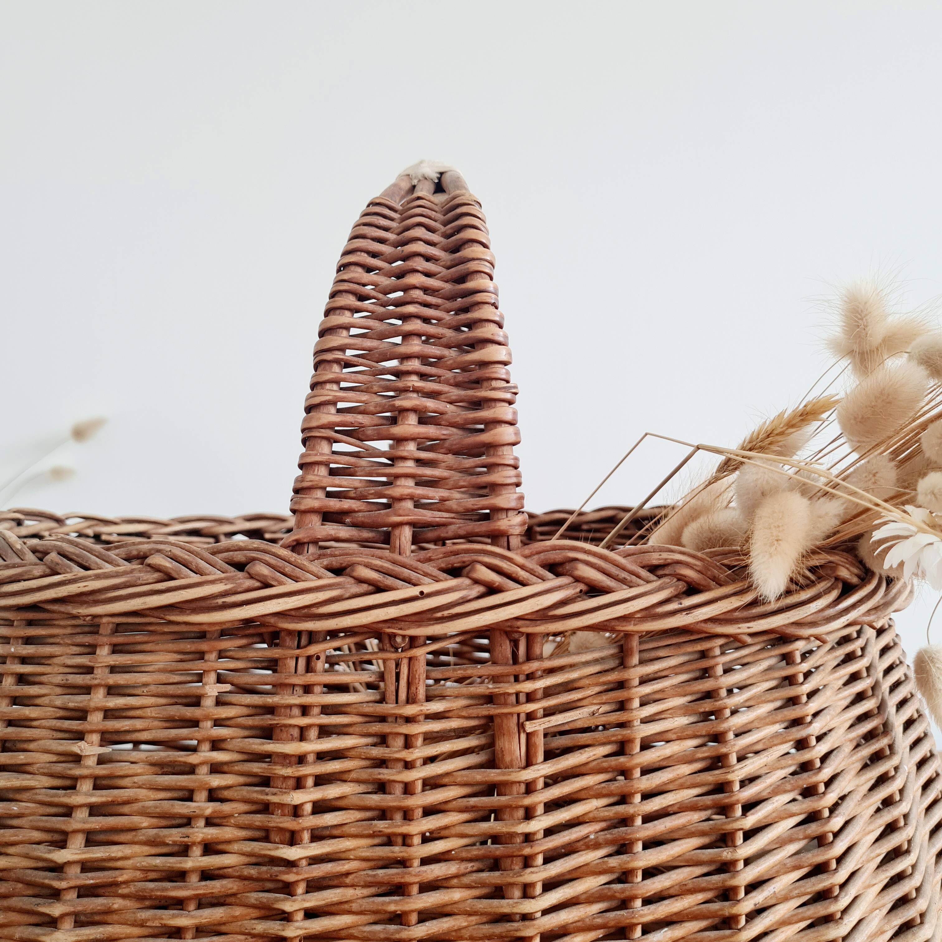 Vintage wicker basket