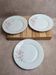 Set of 3 vintage flat plates in Jugoporcelan porcelain – Yugoslavia