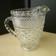 Water carafe cast moulded glass diamond point 500 ml