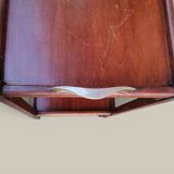 Art Deco wooden serving trolley on wheels.