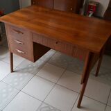Scandinavian office 60s teak foot compass