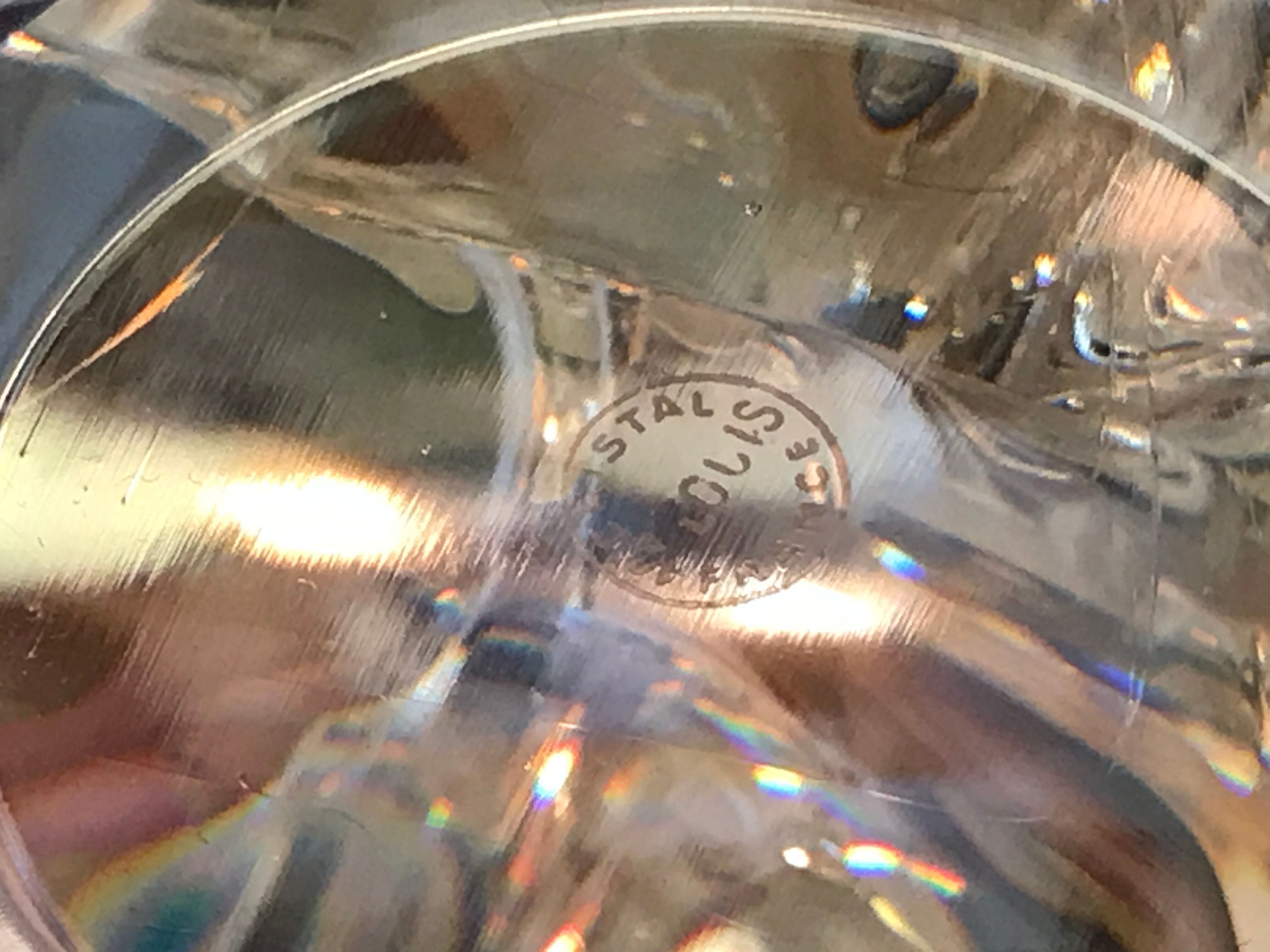 Crystal lamp of saint louis old - 1940