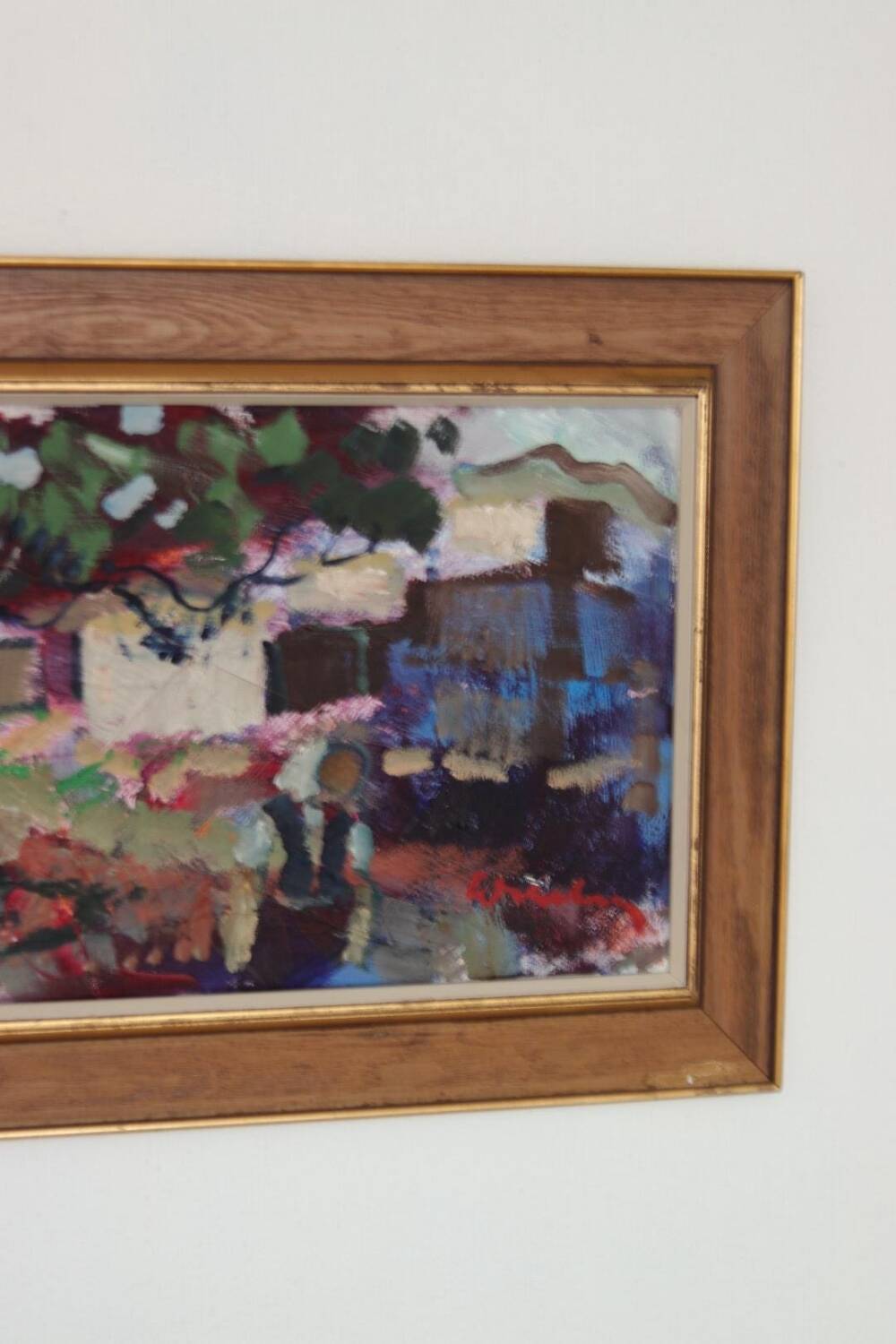 Swedish Oil on Canvas – “Obscured by a Tree” by Bertil Wahlberg