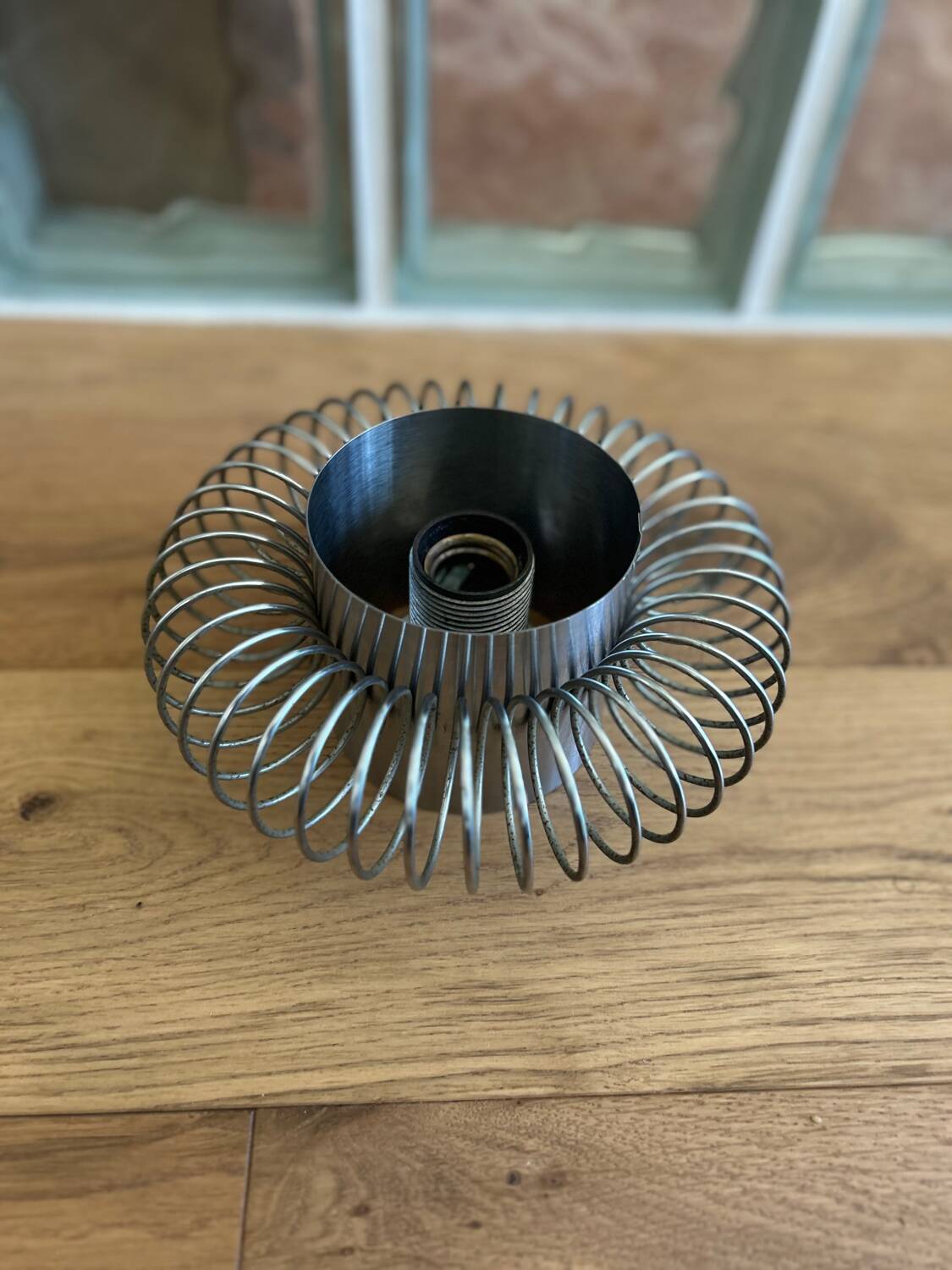 Stainless steel spring wall light - Andrea Lazzari for Morosini