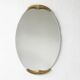 Miroir avec cadre en laiton 1960