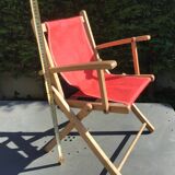 Petit fauteuil d’enfant pliant en toile plage