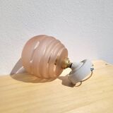 Vintage pink globe wall lamp