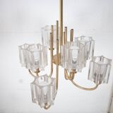 Lustre en Verre Cristal de Peill & Putzler, 1970s