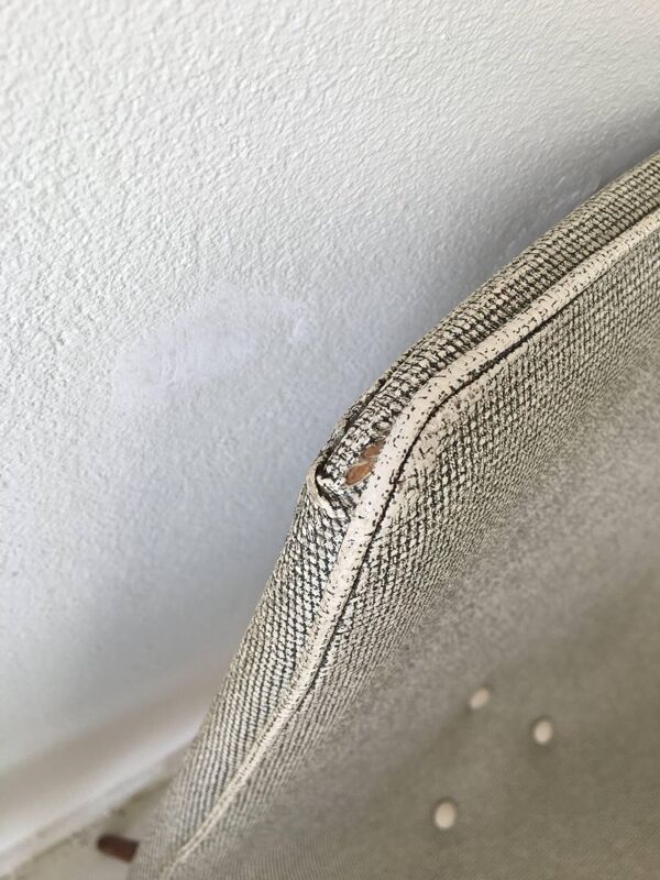 Ensemble de 4 chaises blanche et grise  années 1950