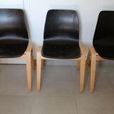 6 adult chairs pagholz wooden legs