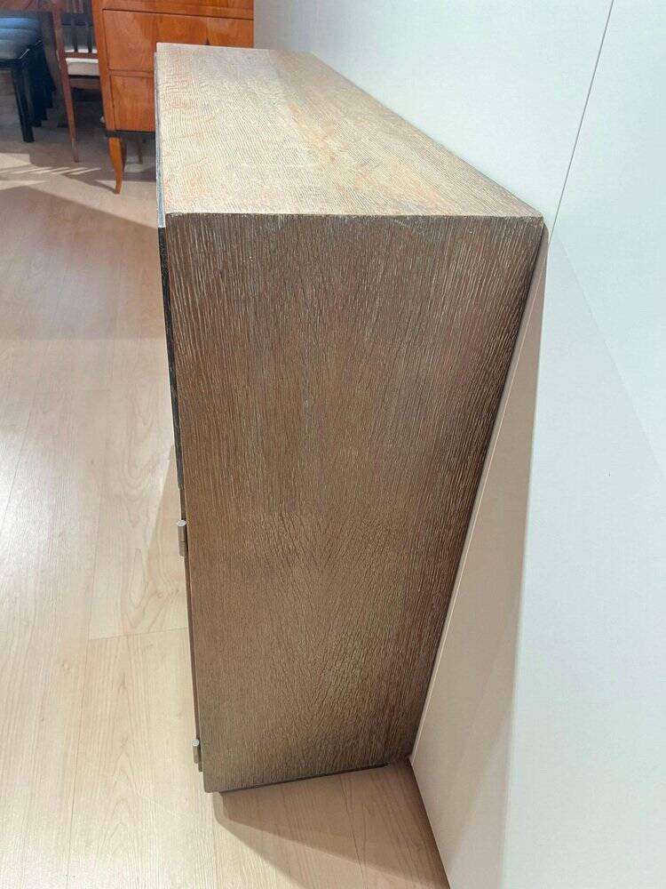 Art Deco Office Cabinet in Limed Oak from De Coene, 1935