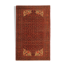 Tapis de laine orange persan fait main, tapis oriental de malayer- 127x203cm