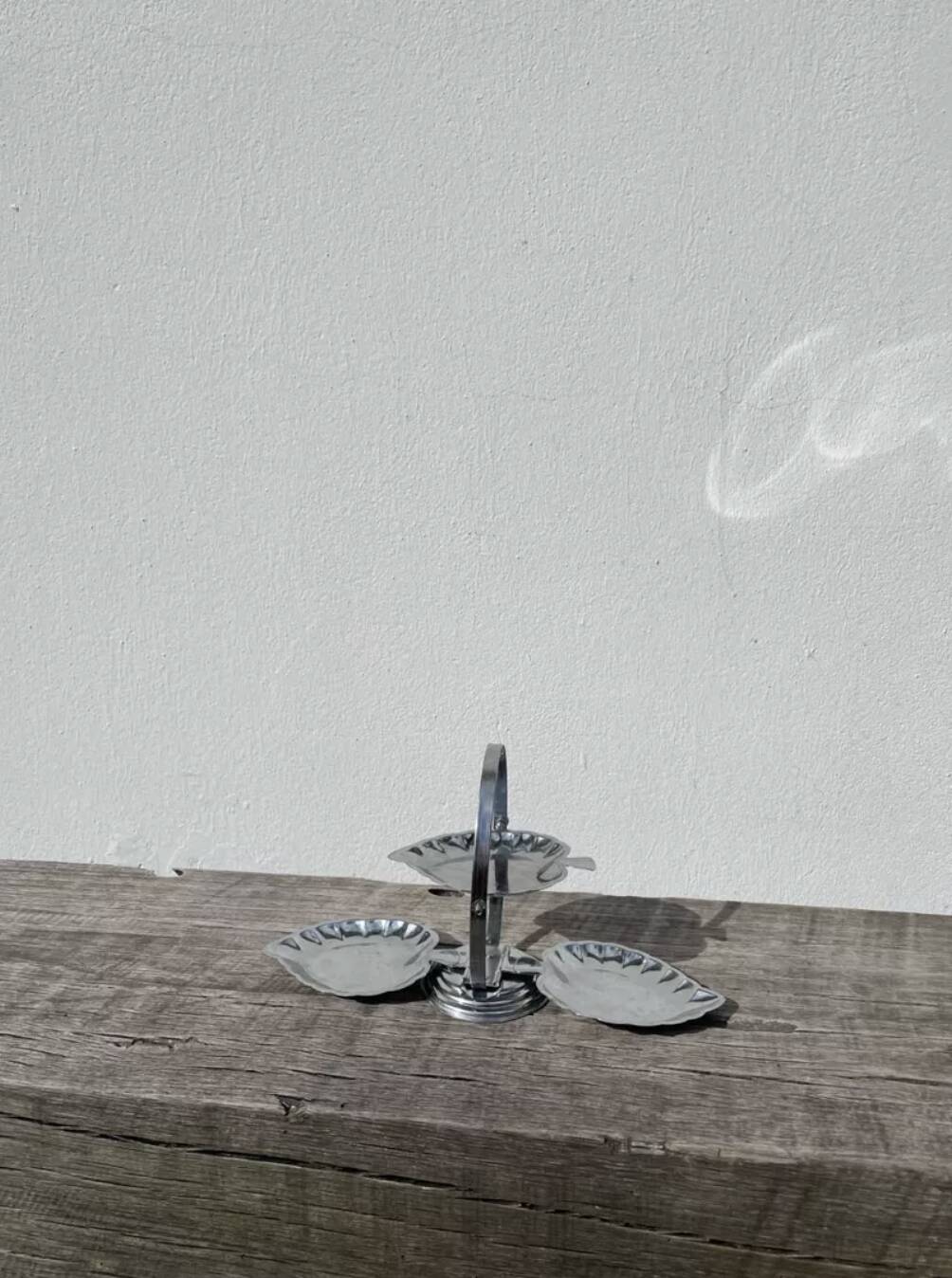 1970s stainless steel aperitif stand