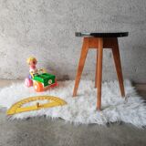 Round stool formica 50-60s vintage