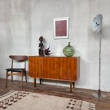 Scandinavian vintage walnut row 1960