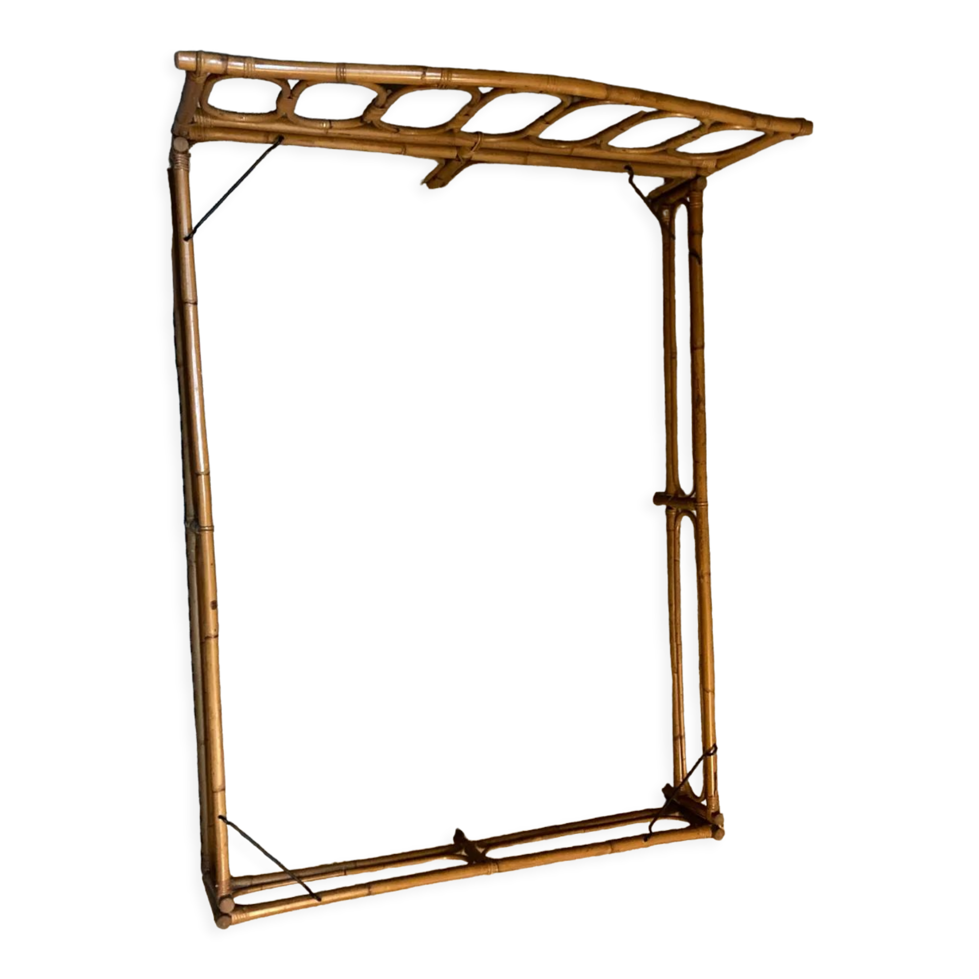 Rattan bed 140x190 cm