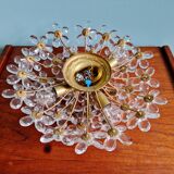 Italian ceiling light in Murano glass, 1970.