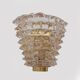 Pair of Mid-century Modern Italian "Rostrato" Murano Glass Sconces