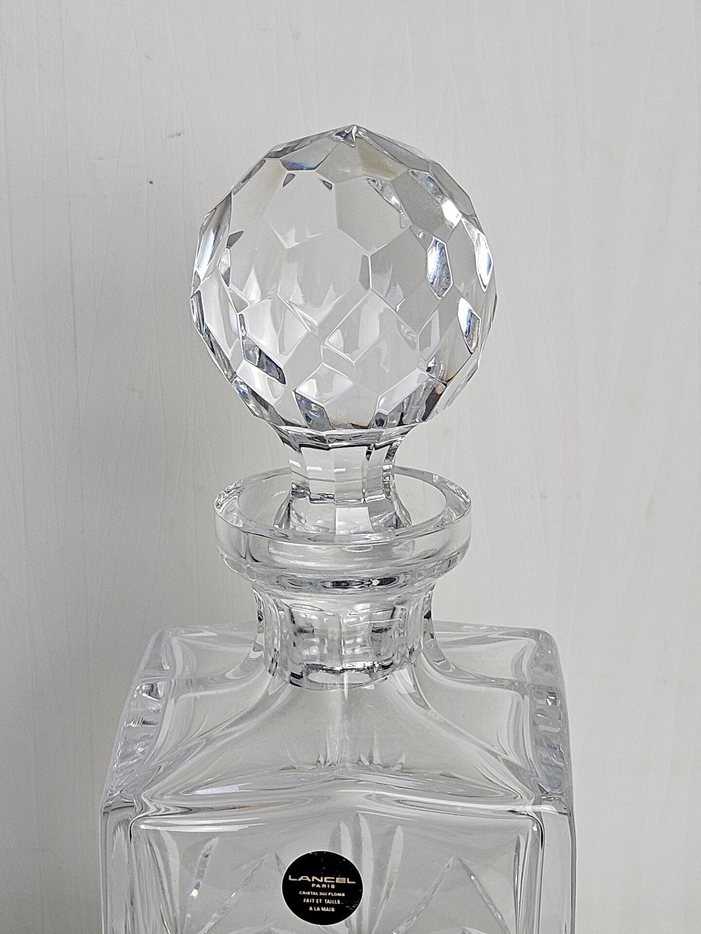 Carafe à whisky cristal Lancel Paris