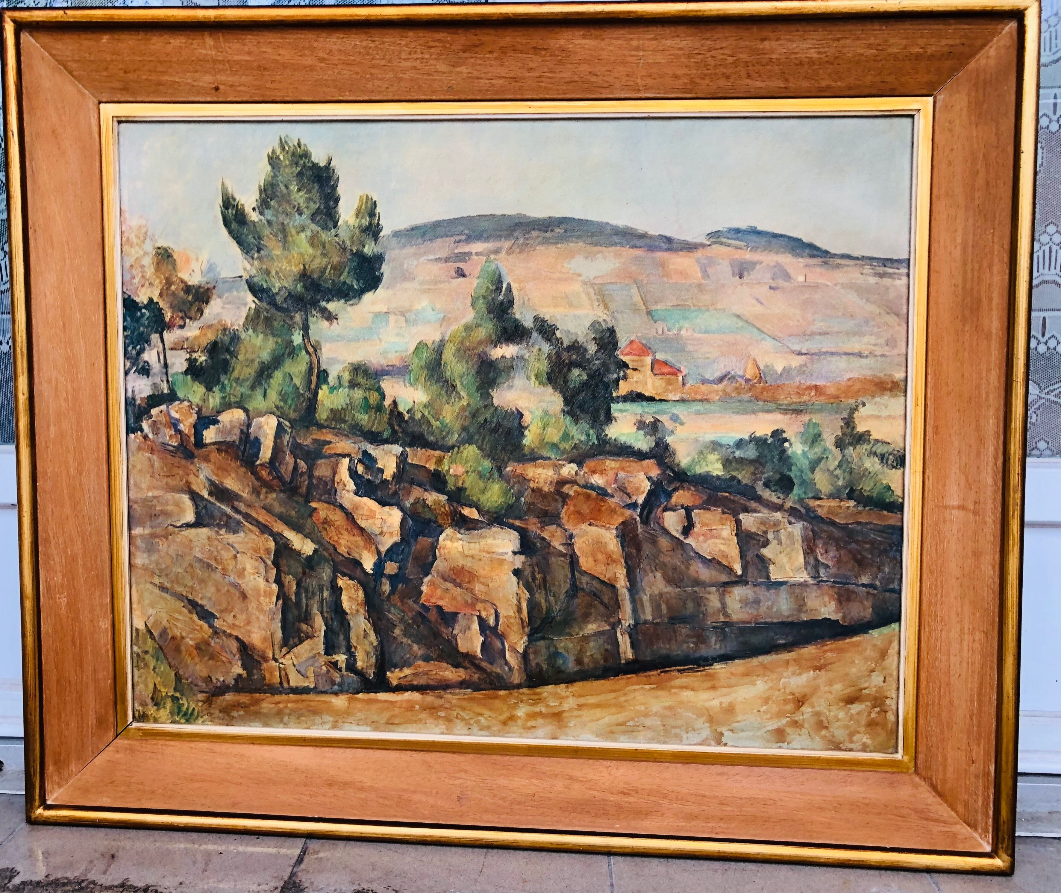 Oil on canvas: landscape