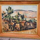 Oil on canvas: landscape