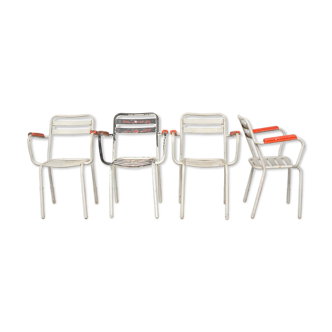 4 fauteuils Tolix T2