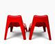 Paire de fauteuils enfant BUNSÖ – IKEA – Thomas Sandell – rouge