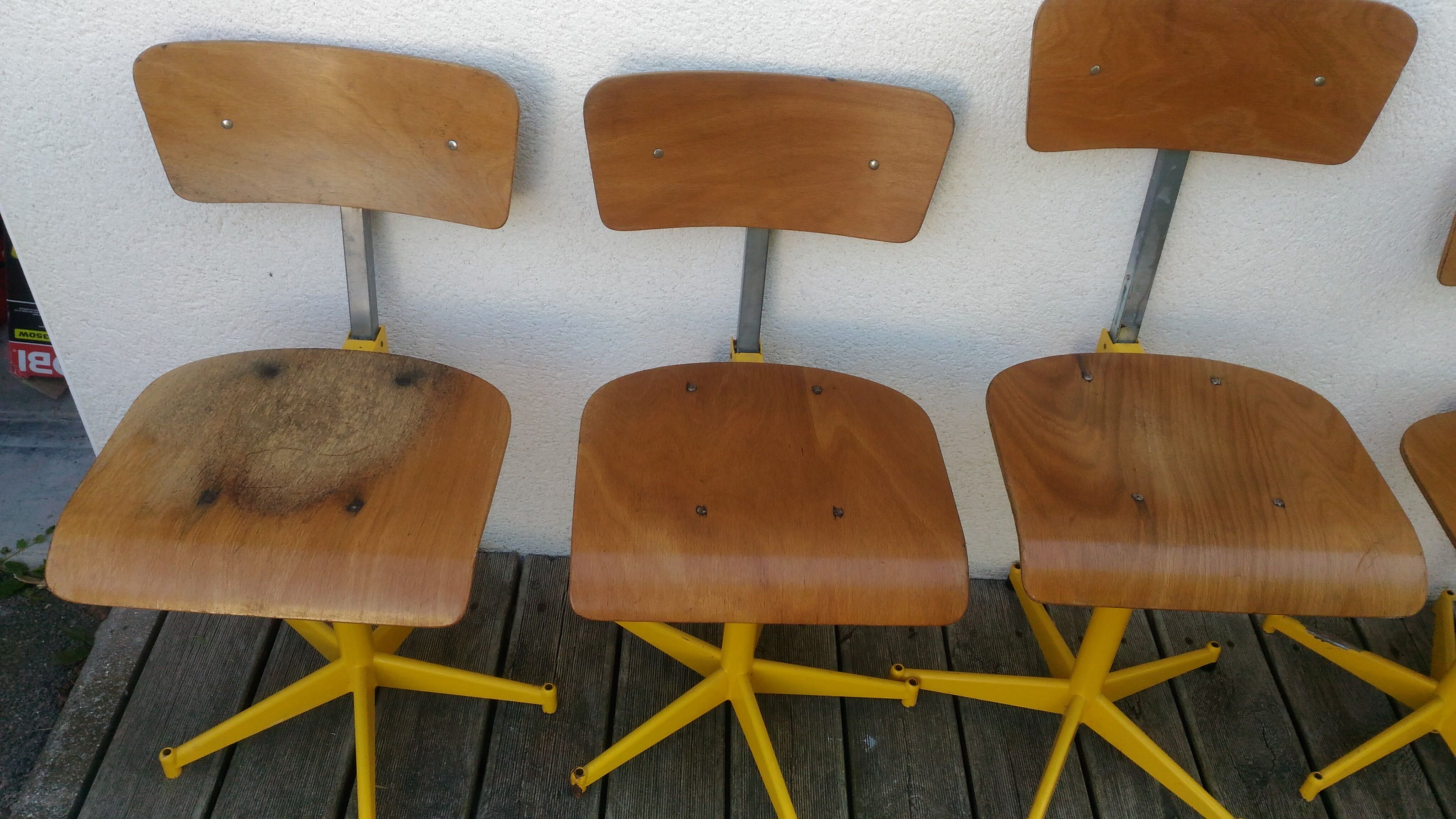 Five chairs of architect