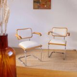 Paire de fauteuils Cesca B64 par Marcel Breuer