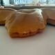 Large dish Vallauris Lunetta horse chestnut leaf