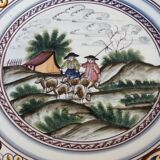 Polychrome ceramic plate Estrela De Conimbriga Portugal