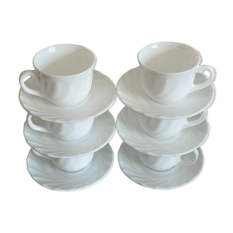 Arcopal white coffee service