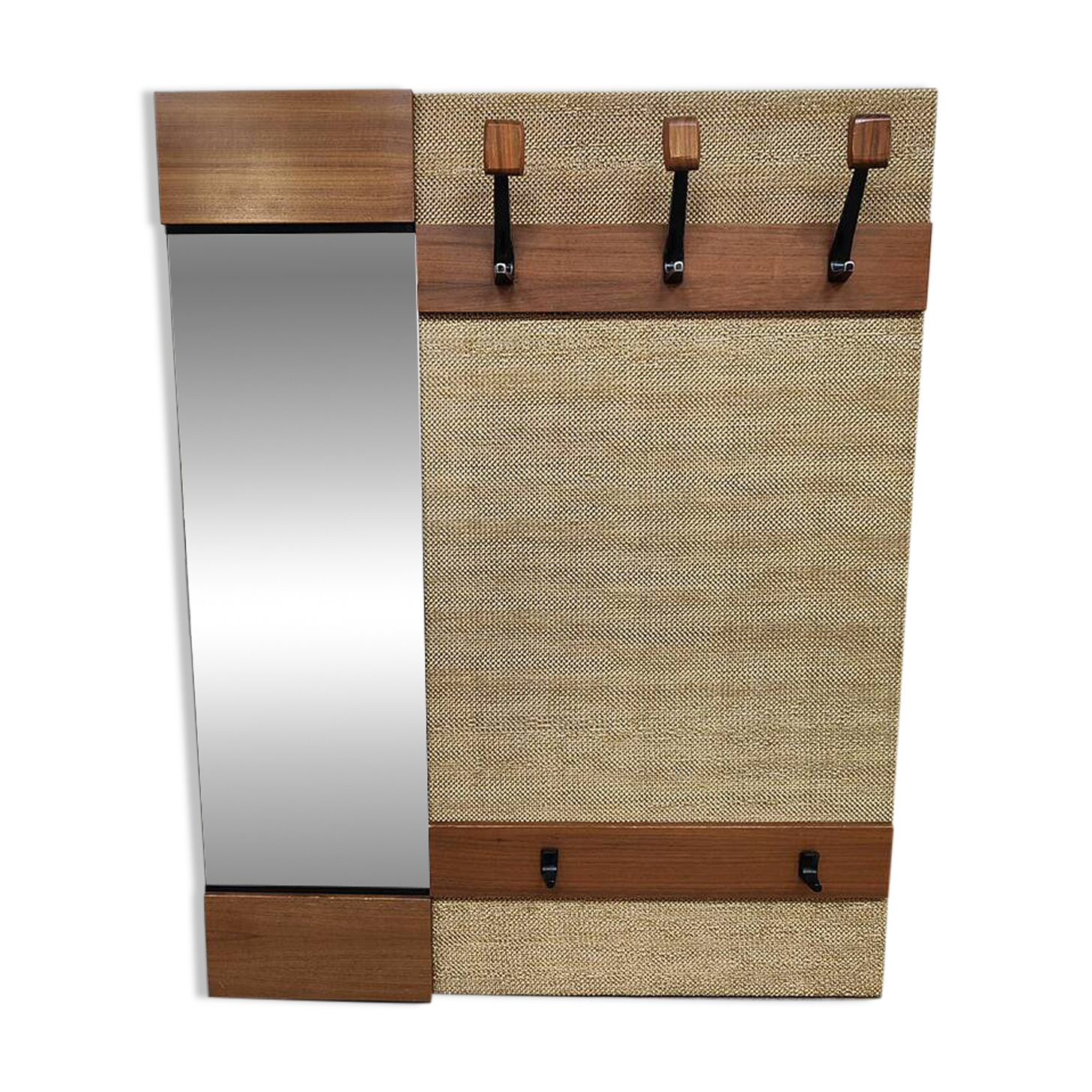 Vintage wall coat rack hall wardrobe 1960