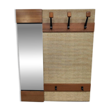 Vintage wall coat rack hall wardrobe 1960