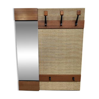Vintage wall coat rack hall wardrobe 1960