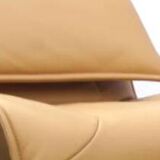 Camel leather sofa Veranda Cassina model