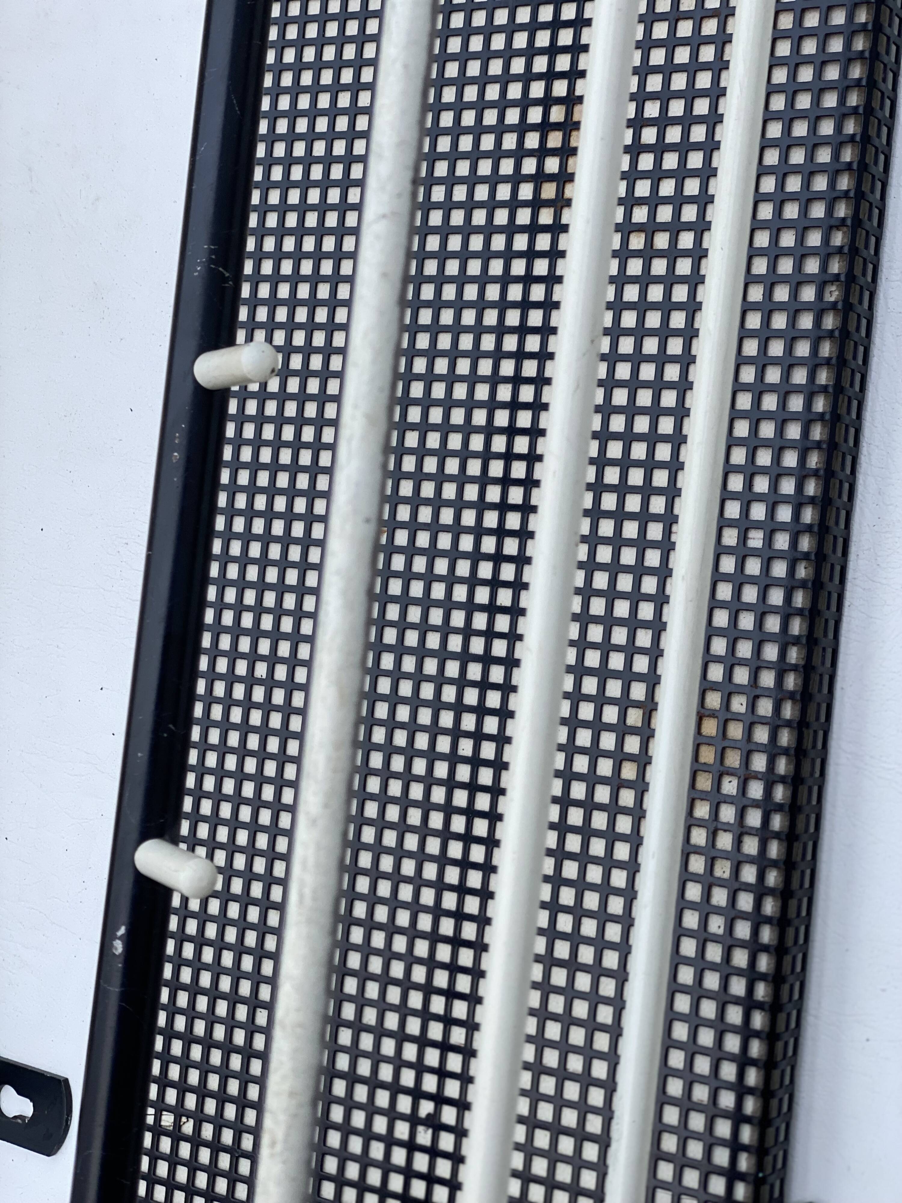 Metal Hanging Coat Rack and Wall Shelves by Pilastro