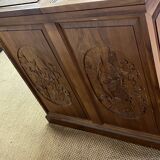 Foldable solid tech bar cabinet