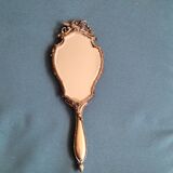 miroir ancien face à main double recto verso Henri Auguste SOLIÉ 1900