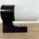 Industrial Brown Bakelite Wall Light with Milk Glass, 1960s