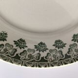 2 Flat Plates Iron Earth Badonviller khaki clover