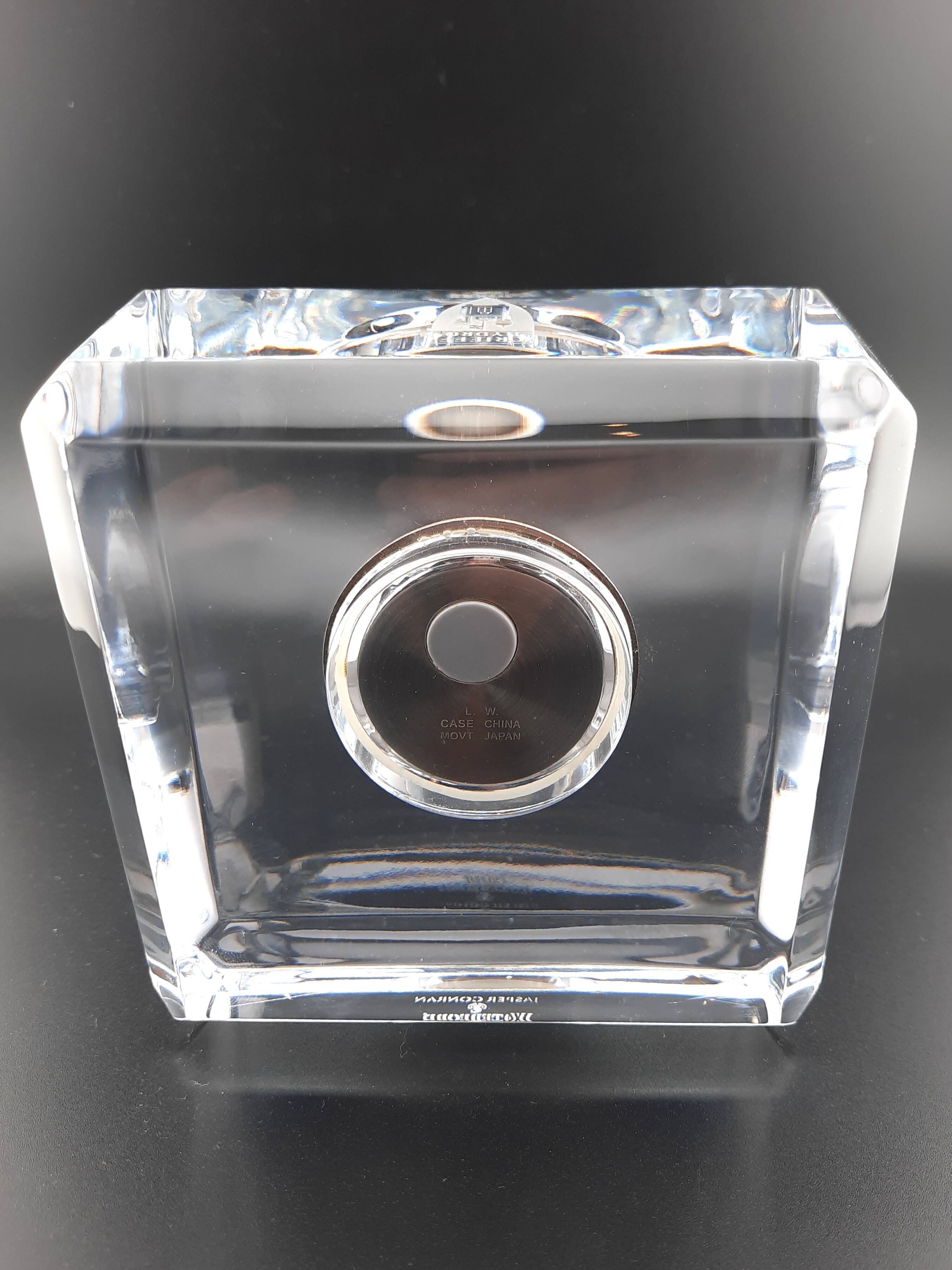 Waterford crystal glass Jasper Conran clock