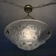 Art Deco vasque in transparent pressed glass DEGUE Paris France 1930