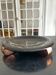 black and bronze art deco earthenware dish