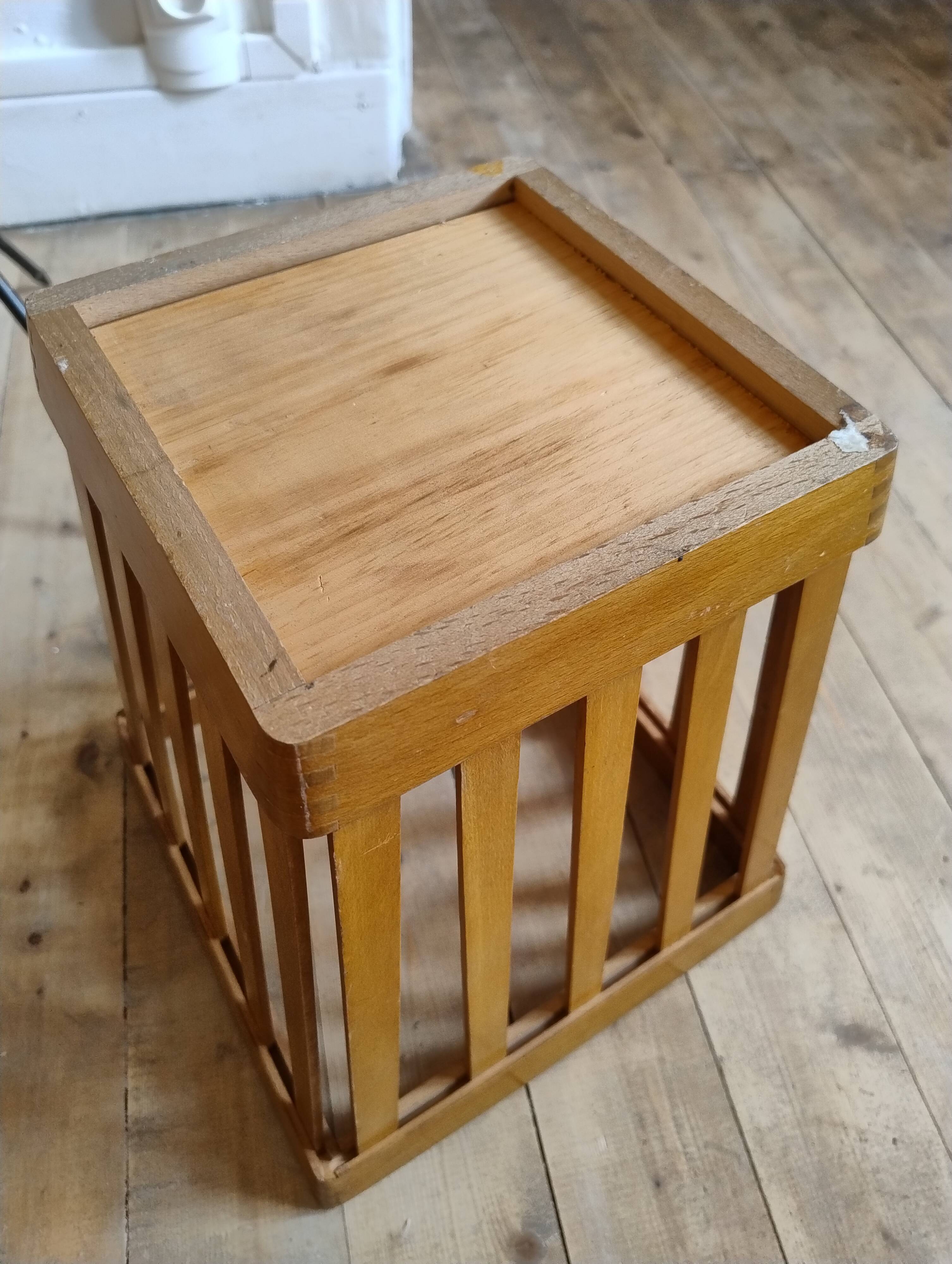 Wooden basket from the 1950s
