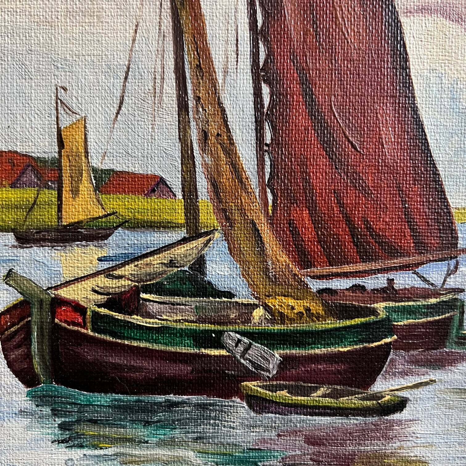 Oil on wood, signed and dated, A. Pottier 07.1939