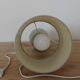 Sage green table lamp with cream lampshade – organic style bedside lamp