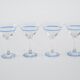 Set of martini glasses, Danish design, 1970s, manufactured in Denmark